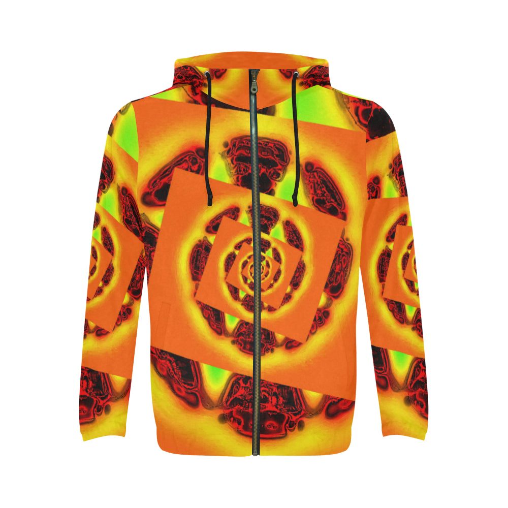 Neon orange hoodie online men's